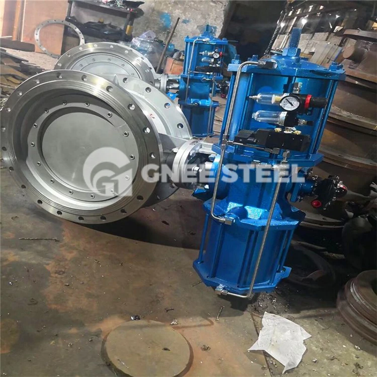 double flange type butterfly valve double flange type butterfly valve
