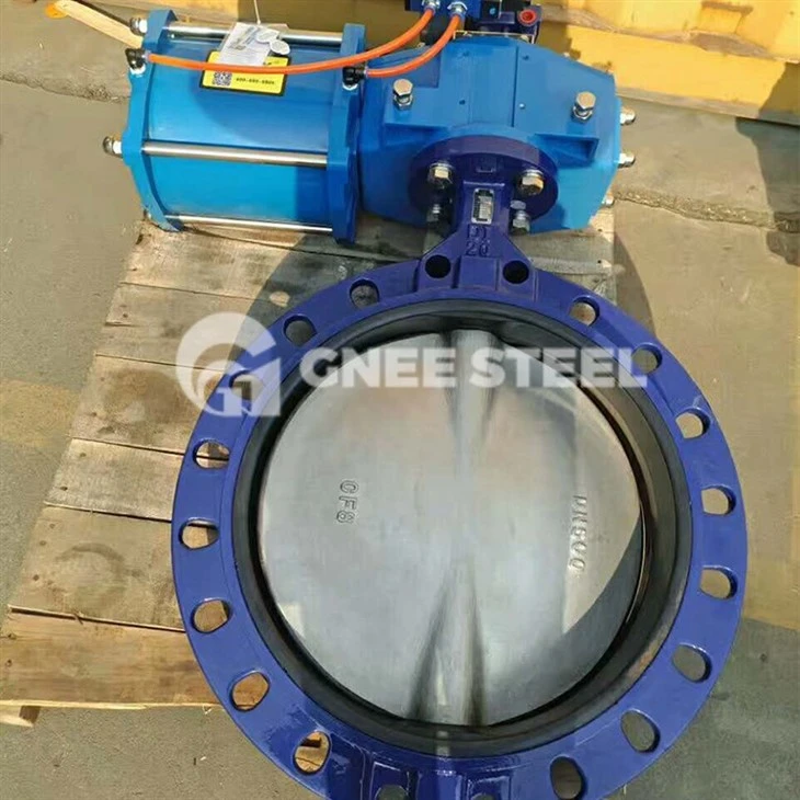 butterfly valve double flange type