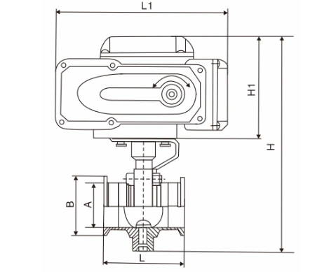 Electric sanitary butterfly valve Electric sanitary butterfly valve