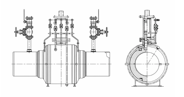 Custom-designed underground full welded ball valve drawings for a customer in the UAE Custom-designed underground full welded ball valve drawings for a customer in the UAE