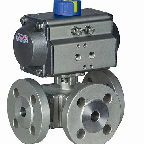 Pneumatic Actuated 3 Way Flanged Ball Valve suppliers