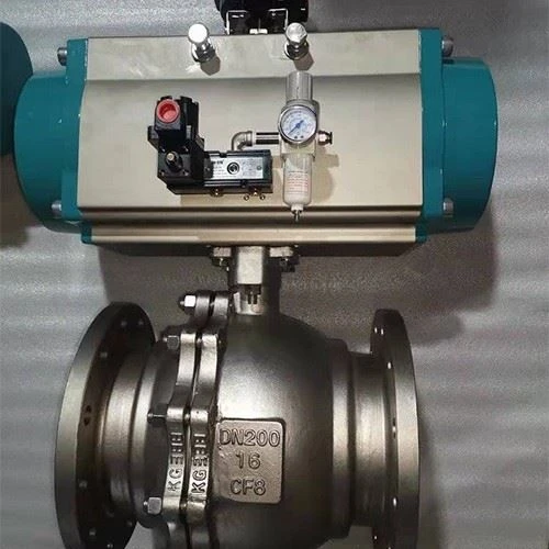 Pneumatic Actuated Flanged Ball Valve factory